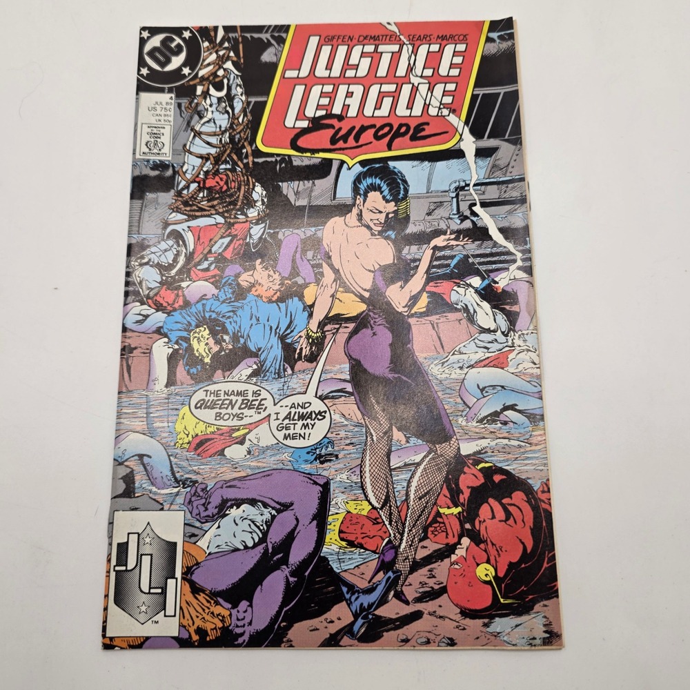 DC Comics Justice League Europe 4 Queen Bee Bart Sears Copper Age 1989 JLE Comic